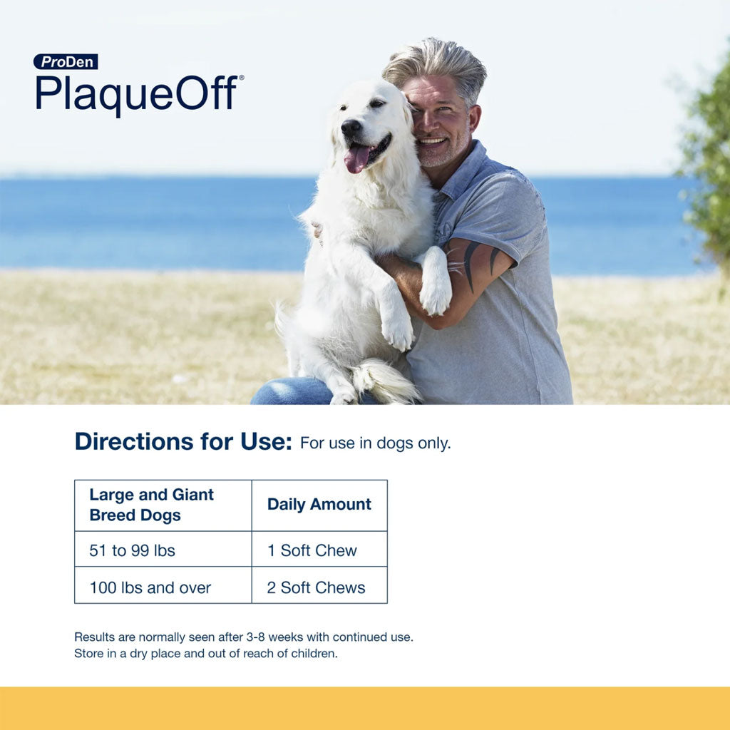 Buy Proden PlaqueOff Chews for Giant Breed Dogs - NaturVet