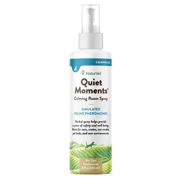 NaturVet Quiet Moments Herbal Calming Room Spray  for Cats, 8-oz