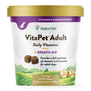 NaturVet VitaPet Adult Daily Vitamins Plus Breath Aid Soft Chews for Dogs, 60 count