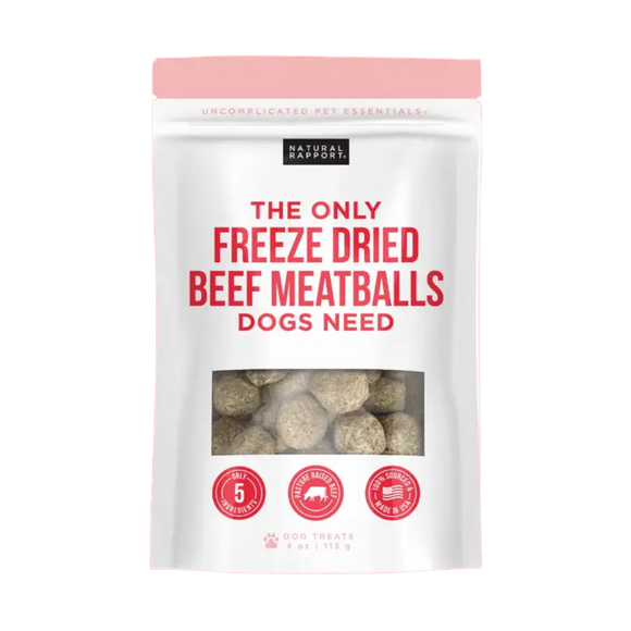 Nautral Rapport The Only Freeze Dried Beef Meatballs Dogs Need - Dog Treats 1
