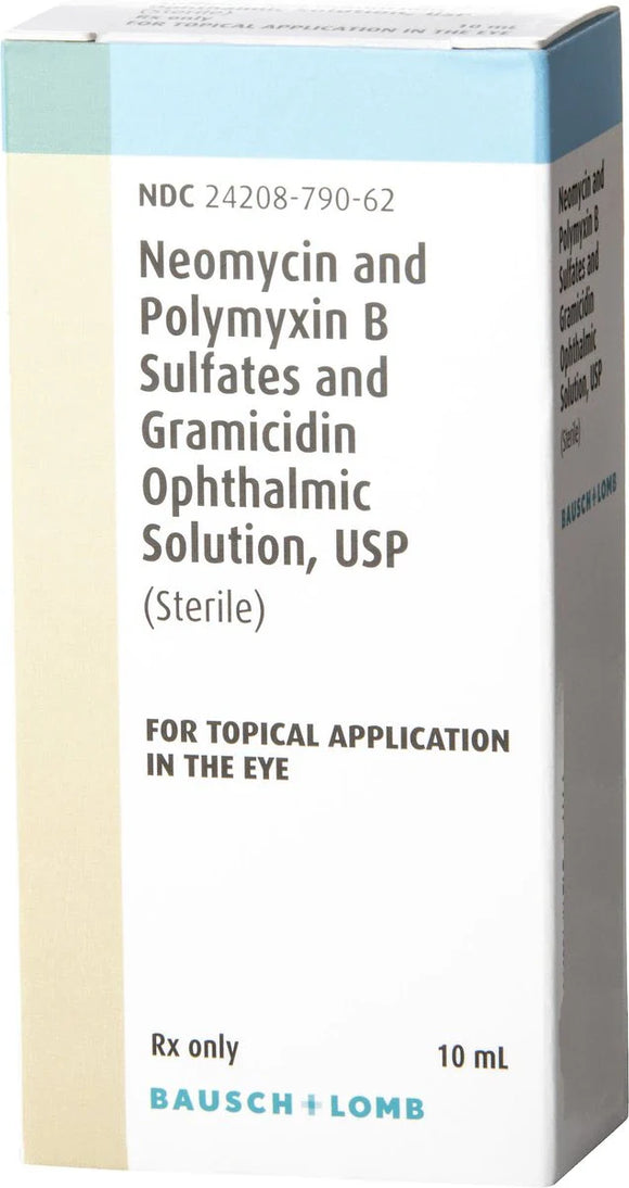Neo-Poly Gramicidin Ophthalmic Solution (10 ml) - Pet Medicine 1