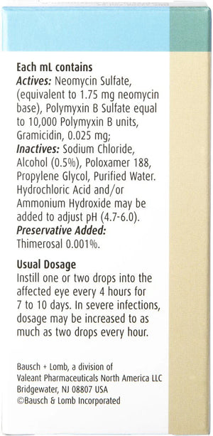 Neo-Poly Gramicidin Ophthalmic Solution (10 ml) - Pet Medicine 2