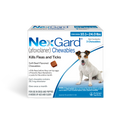NexGard Chew for Dogs (Afoxolaner) 10.1-24 lbs (Blue Box) - 3 Chews (3 month supply) - Pet Medicine 16
