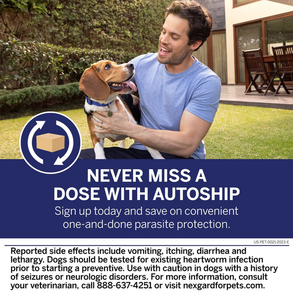 NexGard PLUS Chews for Small Dogs 4-8 lbs (Orange Box) - Pet Medication 5