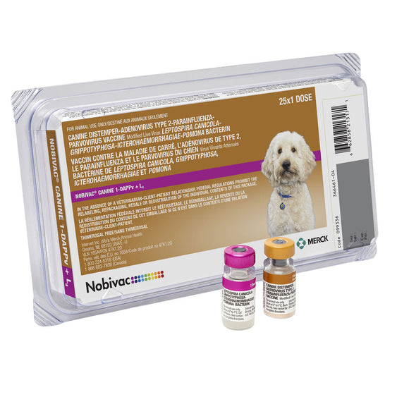 Nobivac 1-DAPPv + L4 Vaccine for Dogs 25 Doses - Pet Medicine 1