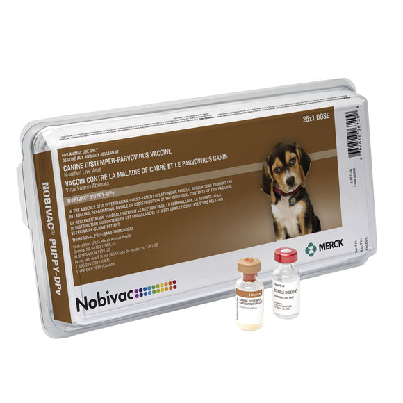 Nobivac Puppy-DPv Vaccine for Dogs, 25 Doses