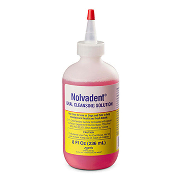 Nolvadent Oral Rinse For Oral Health & Fresh Breath - Dogs and Cats - 8oz