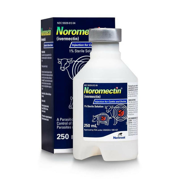 Noromectin Injection 1% for Cattle and Swine - California - 250-ml - Pet Medicine 2