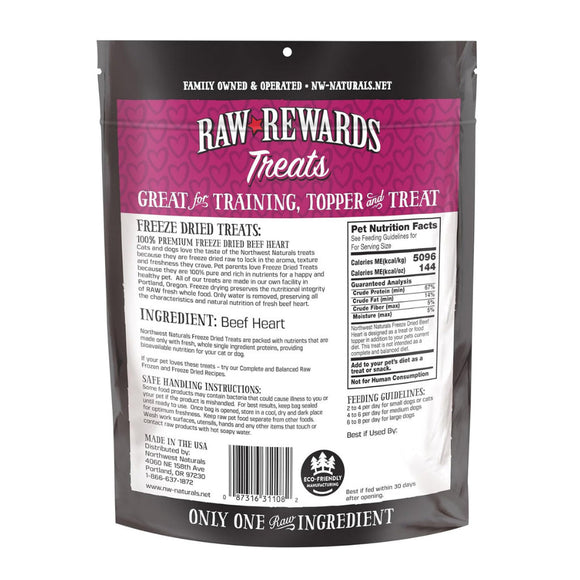 Northwest Naturals Freeze-Dried Beef Heart Treats for Dogs & Cats - Dog & Cat Treats 7