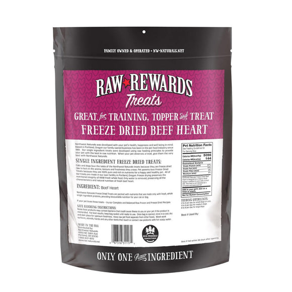 Northwest Naturals Freeze-Dried Beef Heart Treats for Dogs & Cats - Dog & Cat Treats 12
