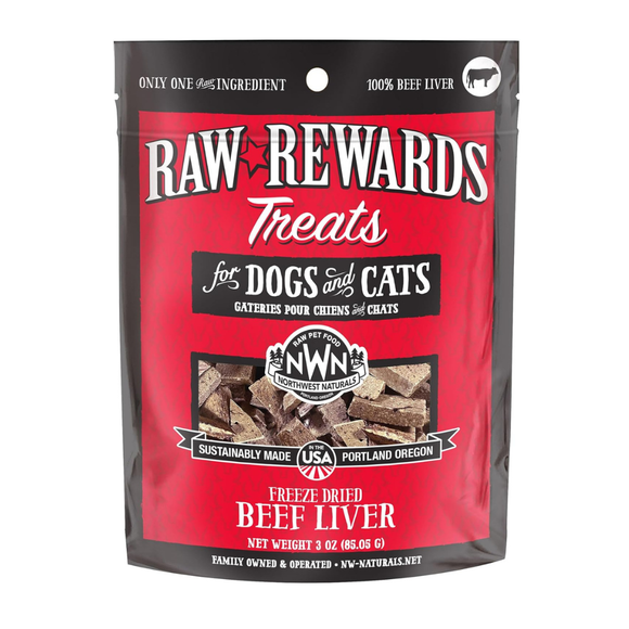 Northwest Naturals Freeze-Dried Beef Liver Treats for Dogs & Cats - 3oz - Dog & Cat Treats 1