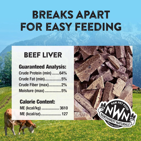 Northwest Naturals Freeze-Dried Beef Liver Treats for Dogs & Cats - Dog & Cat Treats 3