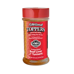 Northwest Naturals Freeze-Dried Beef Liver & Tumeric Functional Topper for Dogs & Cats (4.5 oz) - Dog Food Toppers 1