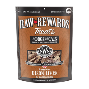 Northwest Naturals Freeze-Dried Bison Liver Treats for Dogs & Cats (3 oz) - Cat Treats 1