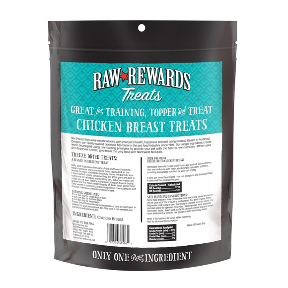 Northwest Naturals Freeze-Dried Chick Breast Treats for Dogs & Cats - Dog & Cat Treats 12