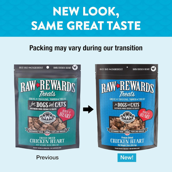 Northwest Naturals Freeze-Dried Chicken Hearts Treats for Dogs & Cats - 9