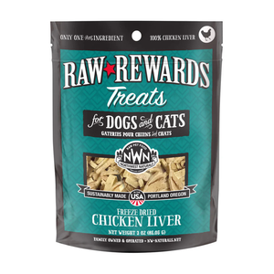 Northwest Naturals Freeze-Dried Chicken Liver Treats for Dogs & Cats (3 oz) - dog treat 1