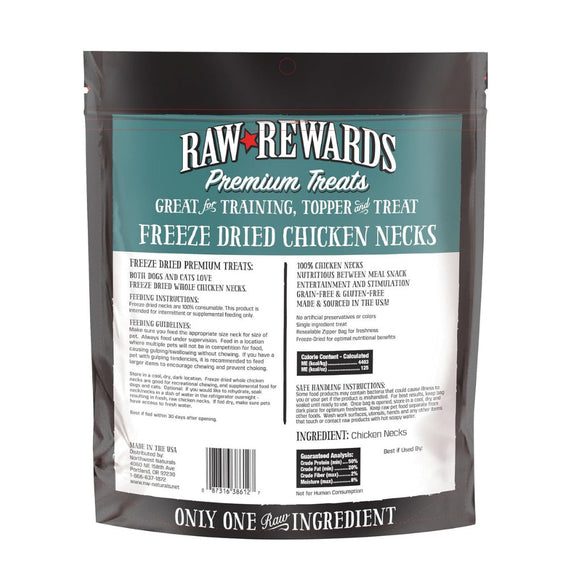 Northwest Naturals Freeze-Dried Chicken Necks Treats for Dogs & Cats (4 oz) - Dog & Cat Treats 5