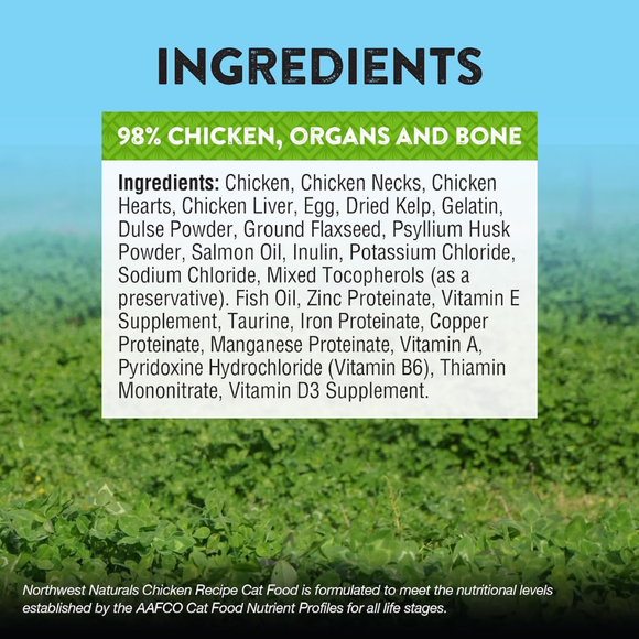 Northwest Naturals Freeze-Dried Chicken Recipe Raw Diets for Cats (11 oz) - Cat Food 4