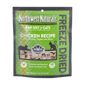 Northwest Naturals Freeze-Dried Chicken Recipe Raw Diets for Cats (11 oz) - Cat Food 1
