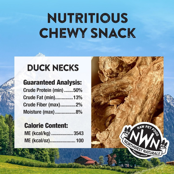 Northwest Naturals Freeze-Dried Duck Necks Treats for Dogs & Cats (5 oz) - Dog & Cat Treats 3