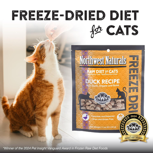 Northwest Naturals Freeze-Dried Duck Recipe Raw Diets for Cats (11 oz) - Cat Food 2