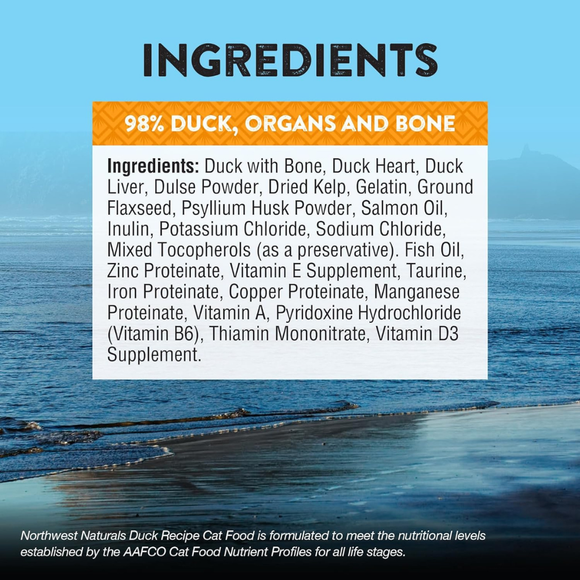 Northwest Naturals Freeze-Dried Duck Recipe Raw Diets for Cats (11 oz) - Cat Food 4