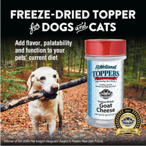 Northwest Naturals Freeze-Dried Goat Cheese Functional Topper for Dogs & Cats (4.5 oz) - Freeze-Dried Dog & Cat Food 2