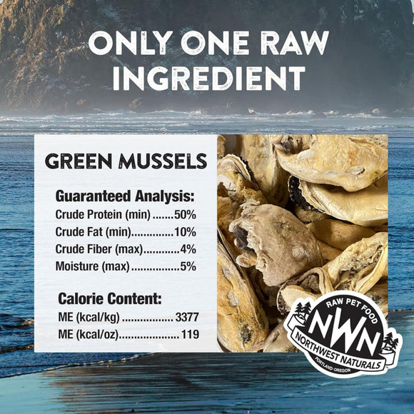 Northwest Naturals Freeze-Dried Green Mussels Treats for Dogs & Cats (2 oz) - Dog & Cat Treats 2