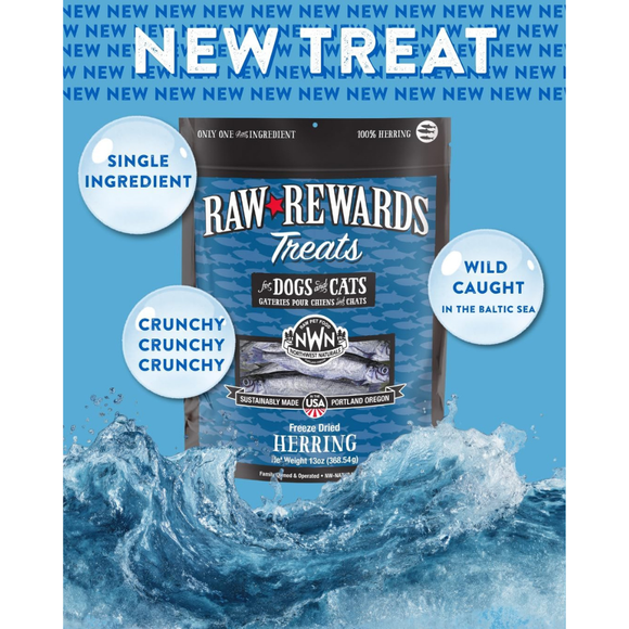 Northwest Naturals Freeze-Dried Herring Treats for Dogs & Cats (13 oz) - Dog & Cat Treats 3