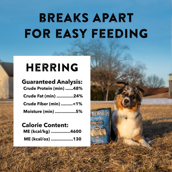 Northwest Naturals Freeze-Dried Herring Treats for Dogs & Cats (13 oz) - Dog & Cat Treats 6