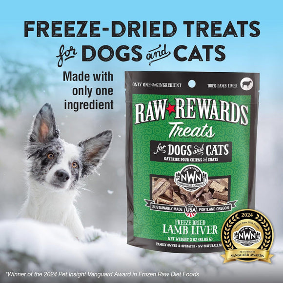 Northwest Naturals Freeze-Dried Lamb Liver Treats for Dogs & Cats (3 oz) - Dog Treats 2
