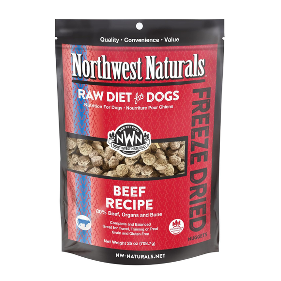 Northwest Naturals Freeze-Dried Nuggets Beef Recipe Raw Diets for Dogs - 25oz - Dog Food 8