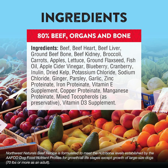 Northwest Naturals Freeze-Dried Nuggets Beef Recipe Raw Diets for Dogs - Dog Food 4
