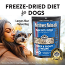 Northwest Naturals Freeze-Dried Nuggets Beef & Trout Recipe Raw Diets for Dogs - Dog Food 9