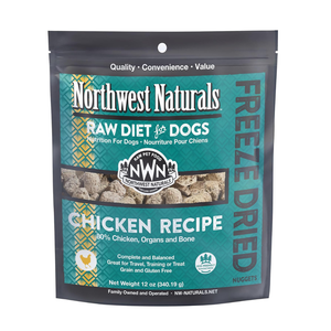 Northwest Naturals Freeze-Dried Nuggets Chicken Recipe Raw Diets for Dogs - 12oz - 1