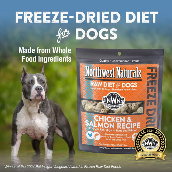 Northwest Naturals Freeze-Dried Nuggets Chicken & Salmon Recipe Raw Diets for Dogs - Dog Food 2