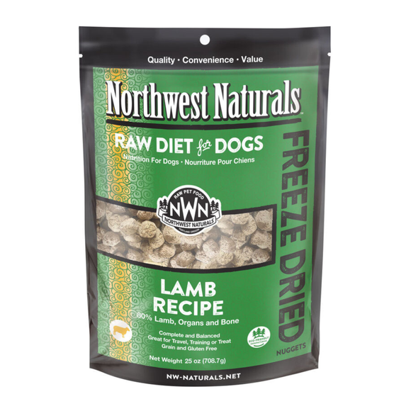 Northwest Naturals Freeze-Dried Nuggets Lamb Recipe Raw Diets for Dogs - 25oz - Dog Food 8