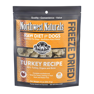 Northwest Naturals Freeze-Dried Nuggets Turkey Recipe Raw Diets for Dogs - 12oz - Dog Food 1