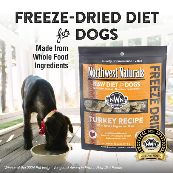 Northwest Naturals Freeze-Dried Nuggets Turkey Recipe Raw Diets for Dogs - Dog Food 3