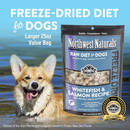 Northwest Naturals Freeze-Dried Nuggets Whitefish & Salmon Recipe Raw Diets for Dogs - Dog Food 10