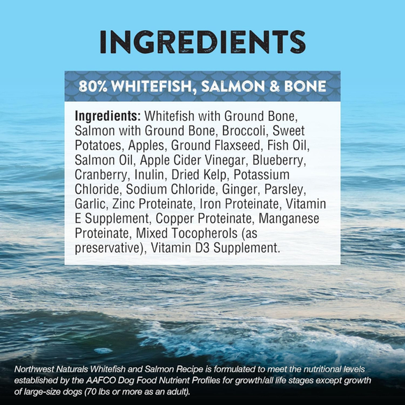 Northwest Naturals Freeze-Dried Nuggets Whitefish & Salmon Recipe Raw Diets for Dogs - Dog Food 4