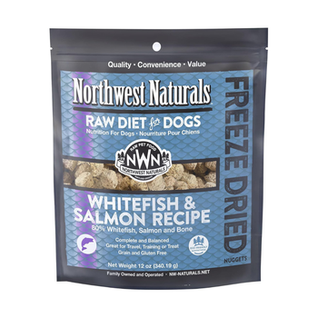 Northwest Naturals Freeze-Dried Nuggets Whitefish & Salmon Recipe Raw Diets for Dogs - 12oz - Dog Food 1