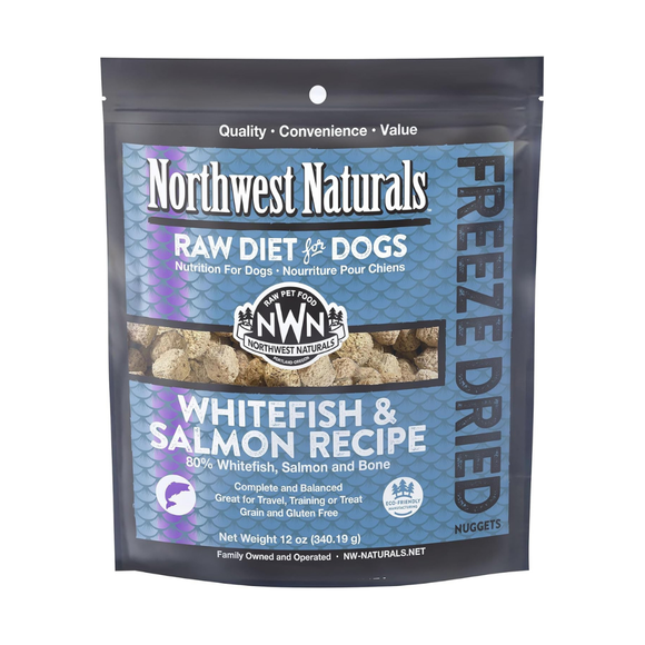 Northwest Naturals Freeze-Dried Nuggets Whitefish & Salmon Recipe Raw Diets for Dogs - 12oz - Dog Food 1