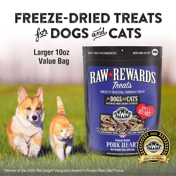 Northwest Naturals Freeze-Dried Pork Hearts Treats for Dogs & Cats - Dog & Cat Treats 6