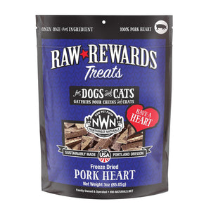 Northwest Naturals Freeze-Dried Pork Hearts Treats for Dogs & Cats - 3oz - Dog & Cat Treats 1