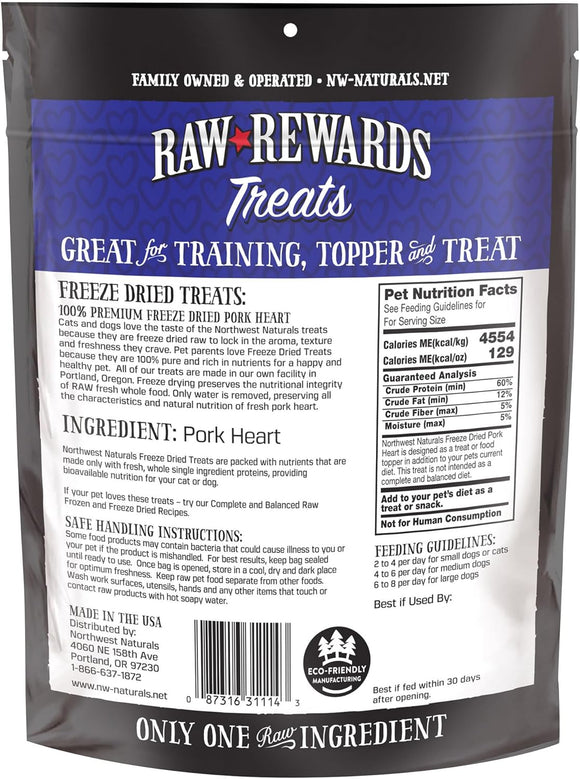 Northwest Naturals Freeze-Dried Pork Hearts Treats for Dogs & Cats - Dog & Cat Treats 5