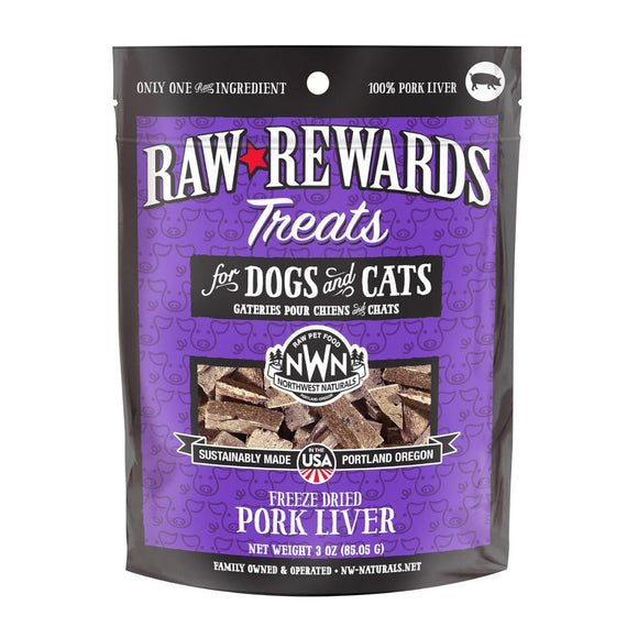 Northwest Naturals Freeze-Dried Pork Liver Treats for Dogs & Cats - 3oz - Dog & Cat Treats 1