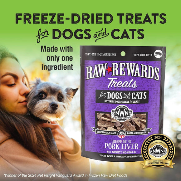 Northwest Naturals Freeze-Dried Pork Liver Treats for Dogs & Cats - Dog & Cat Treats 3