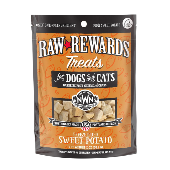 Northwest Naturals Freeze-Dried Sweet Potato Treats for Dogs & Cats (2 oz) - Dog & Cat Treats 1